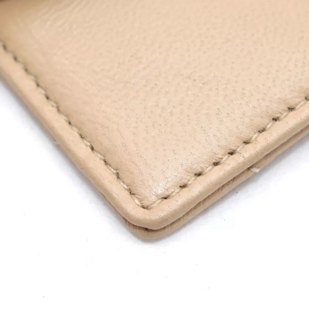 CHANEL Calf Skin Matelasse Vintage Pouch Purse Beige - Picture 9 of 16